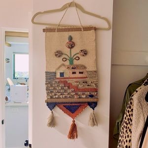 Woven wall hanging